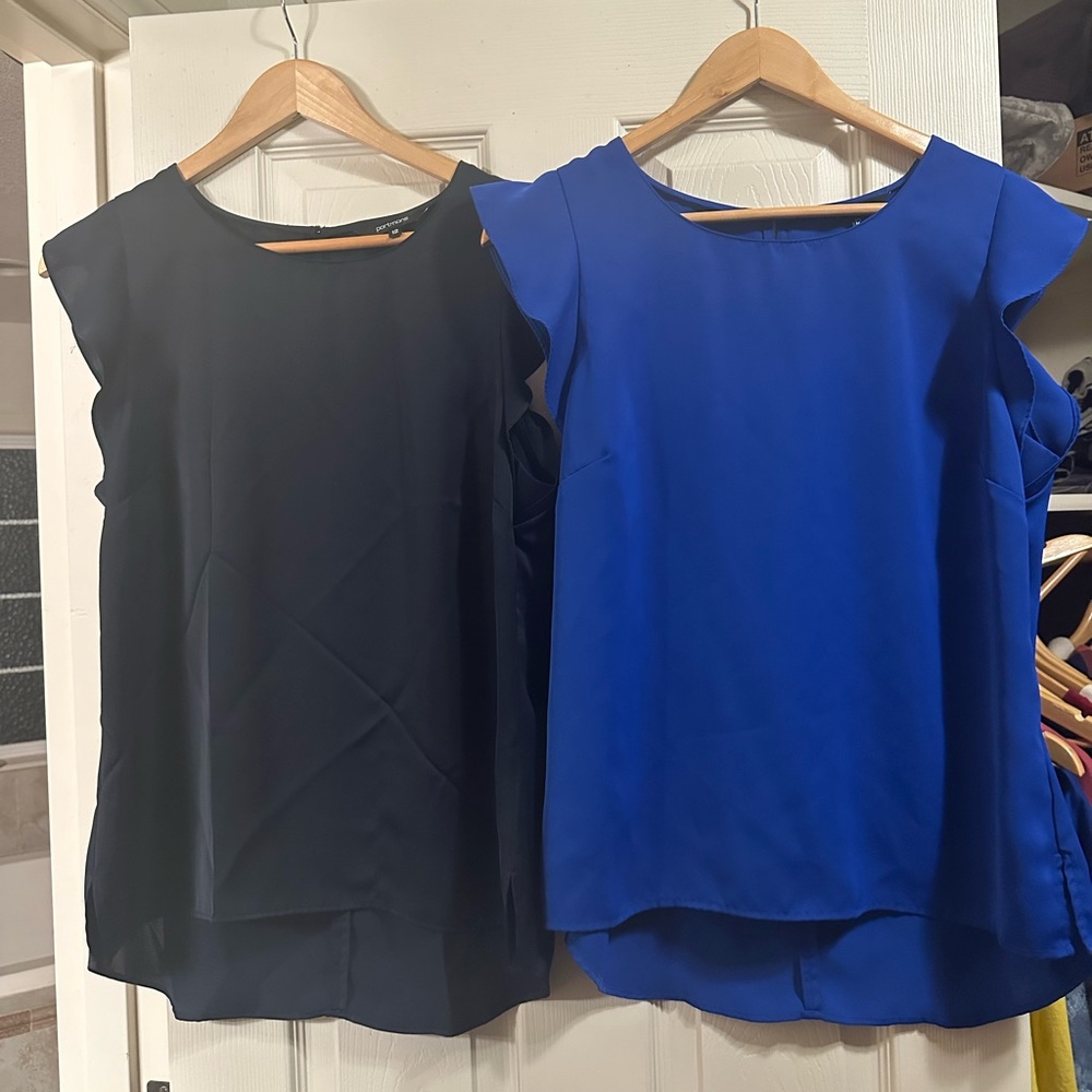 Portmans Women's dark blue  and bright Blue Blouses